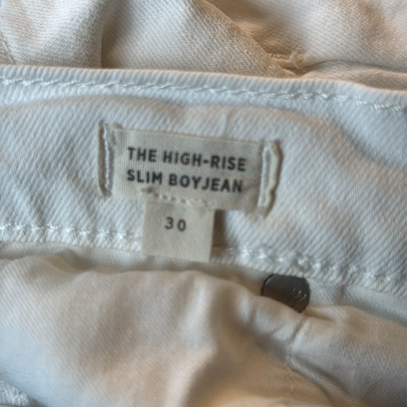 Madewell The High-Rise Slim Boyjean in Tile White - Picture 6 of 16